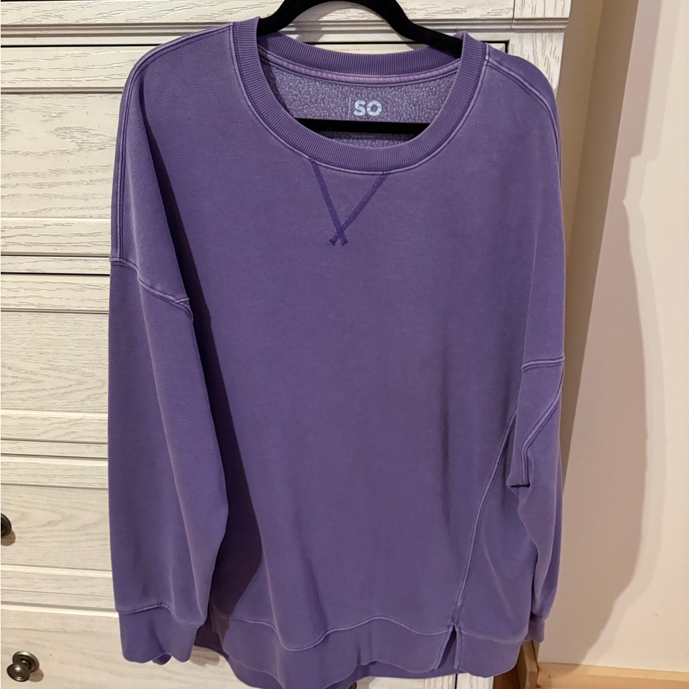 Purple Pullover Sweatshirt
